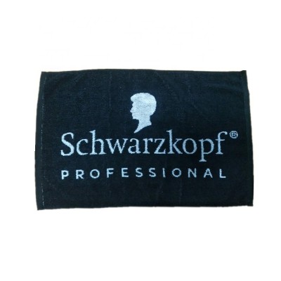 Hair Salon Used Water Absorption Cotton Terry Hair Towel with Logo Jacquard